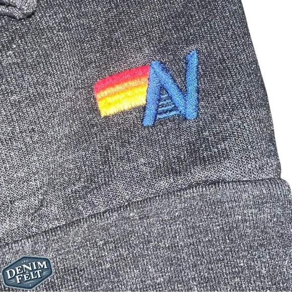 Aviator Nation Unisex Charcoal 6 Stripe Chevron Crewneck/Sweatshirt | PRELOVED🌈 - Picture 9 of 11